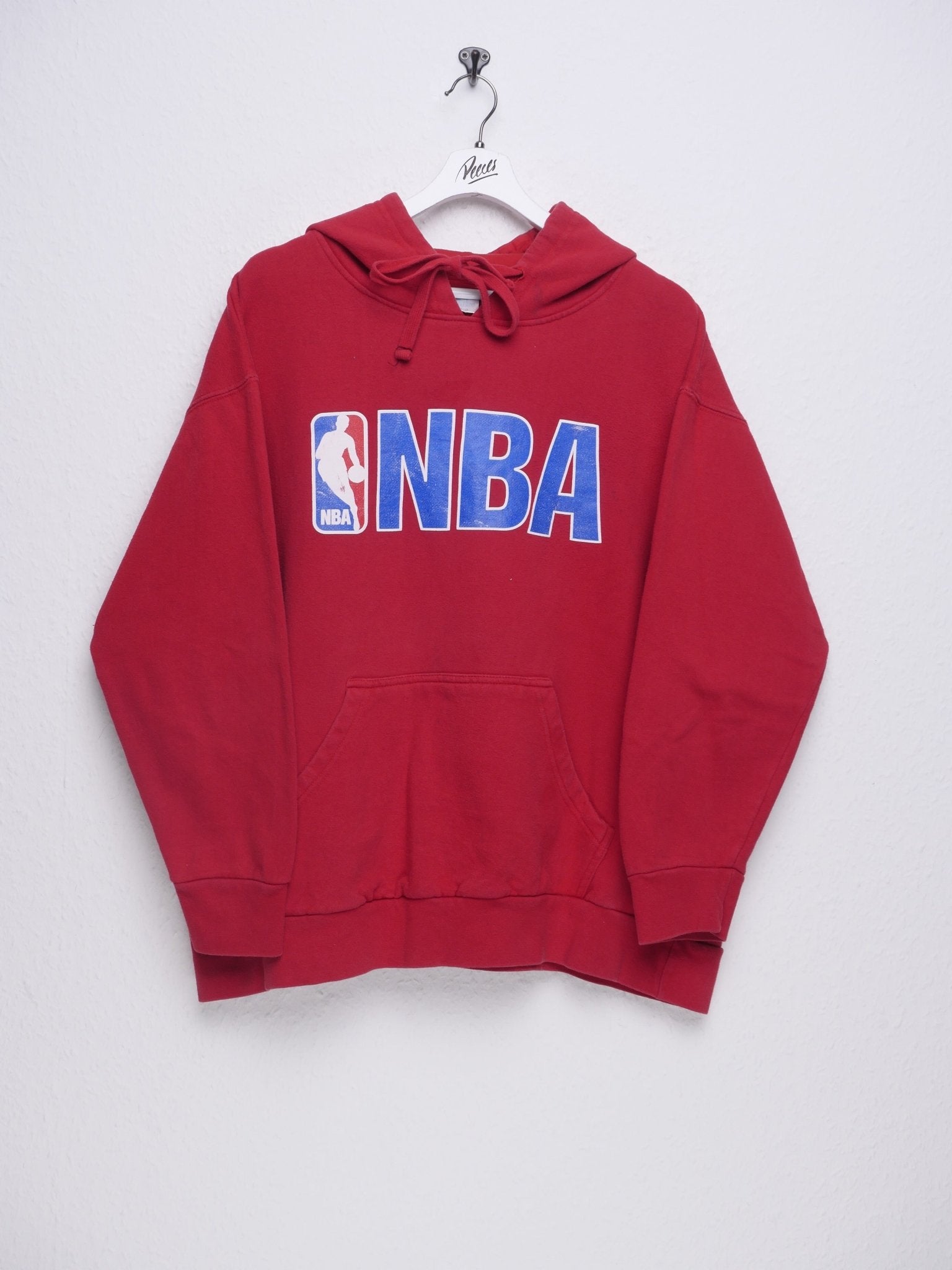 NBA printed Spellout Vintage Hoodie - Peeces