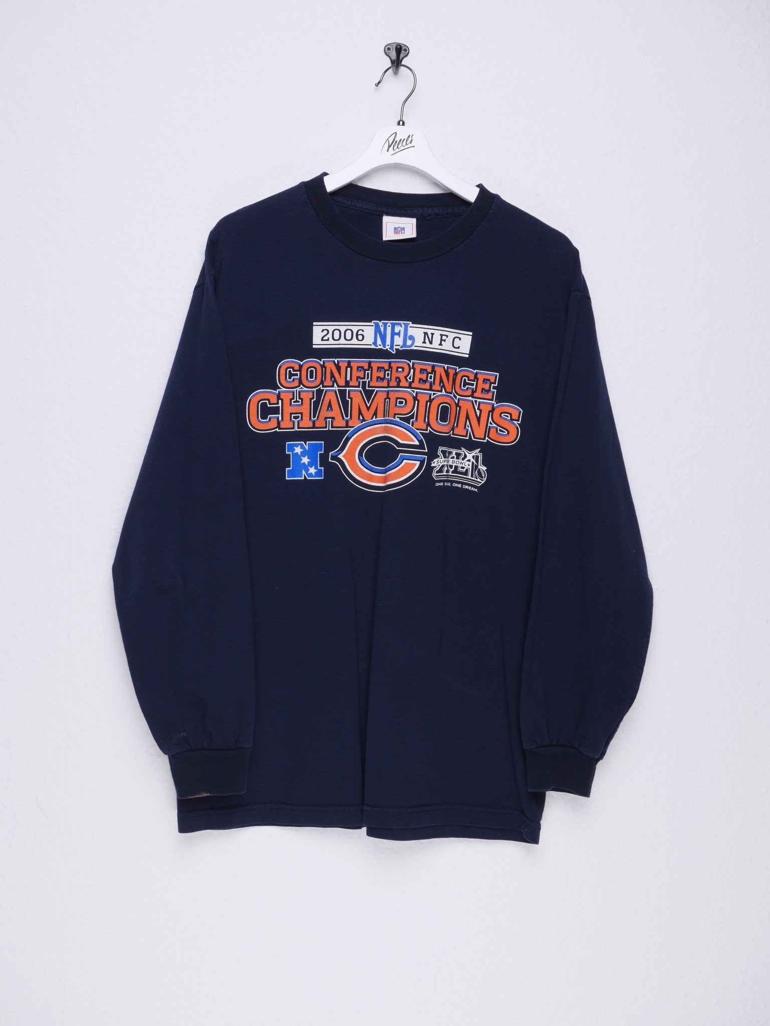 nfl 'Conference Champions' printed Graphic navy L/S Shirt - Peeces