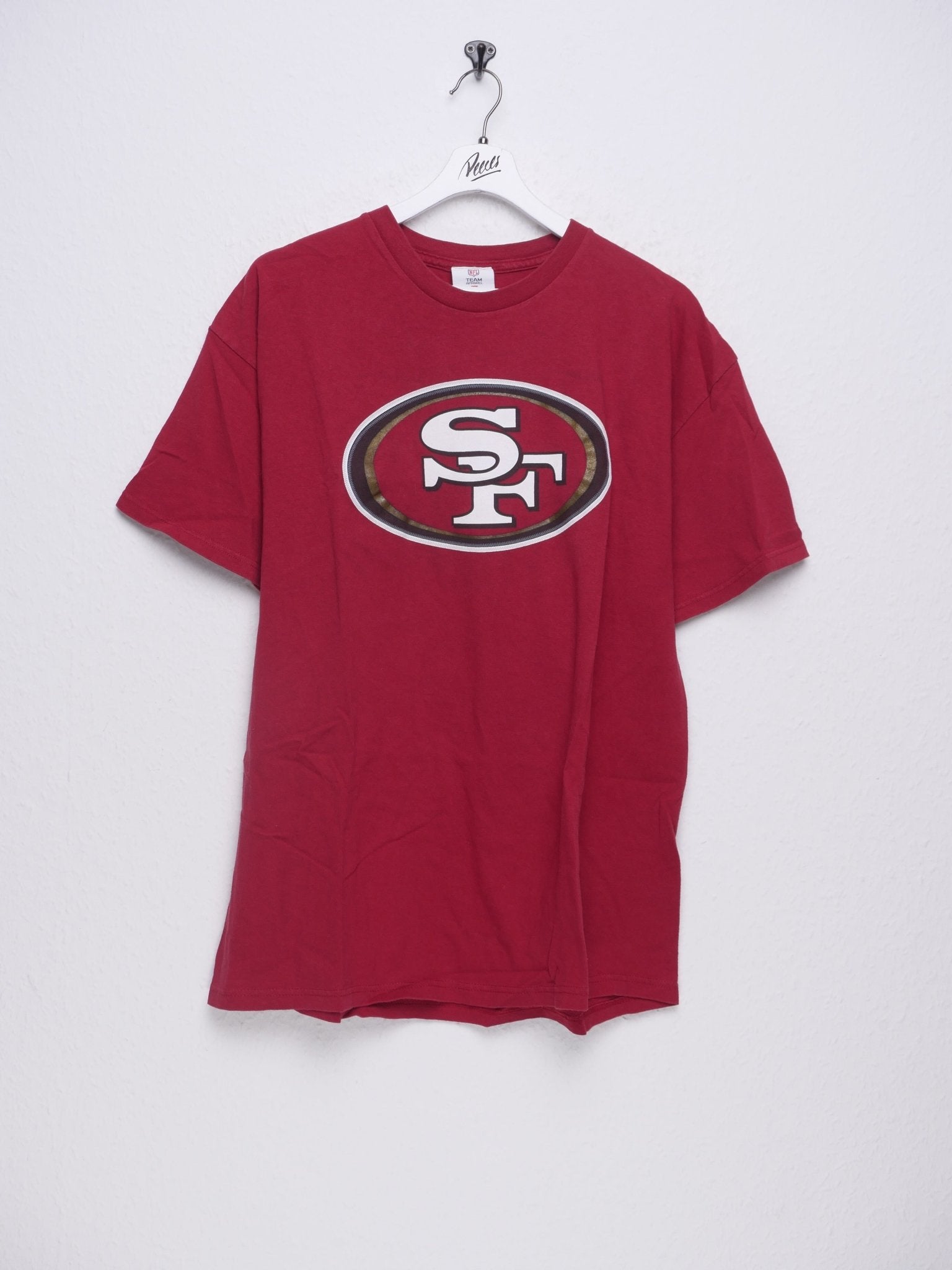 NFL San Francisco 49ers printed Logo red Shirt - Peeces
