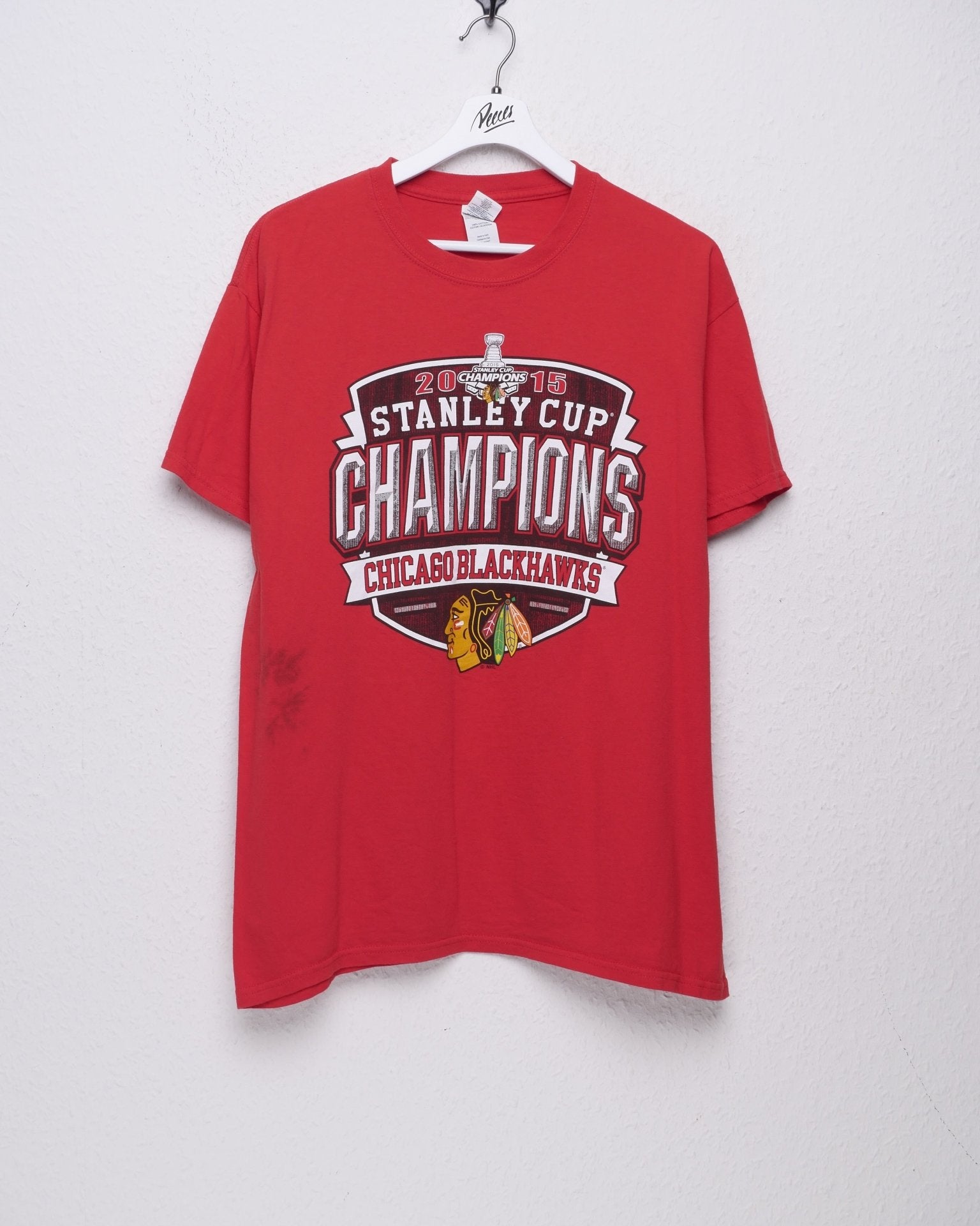 NHL 'Chicago Blackhawks' printed Graphic red Shirt - Peeces