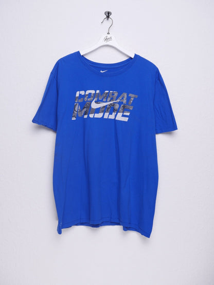 nike Combat Mode printed Swoosh blue Shirt - Peeces