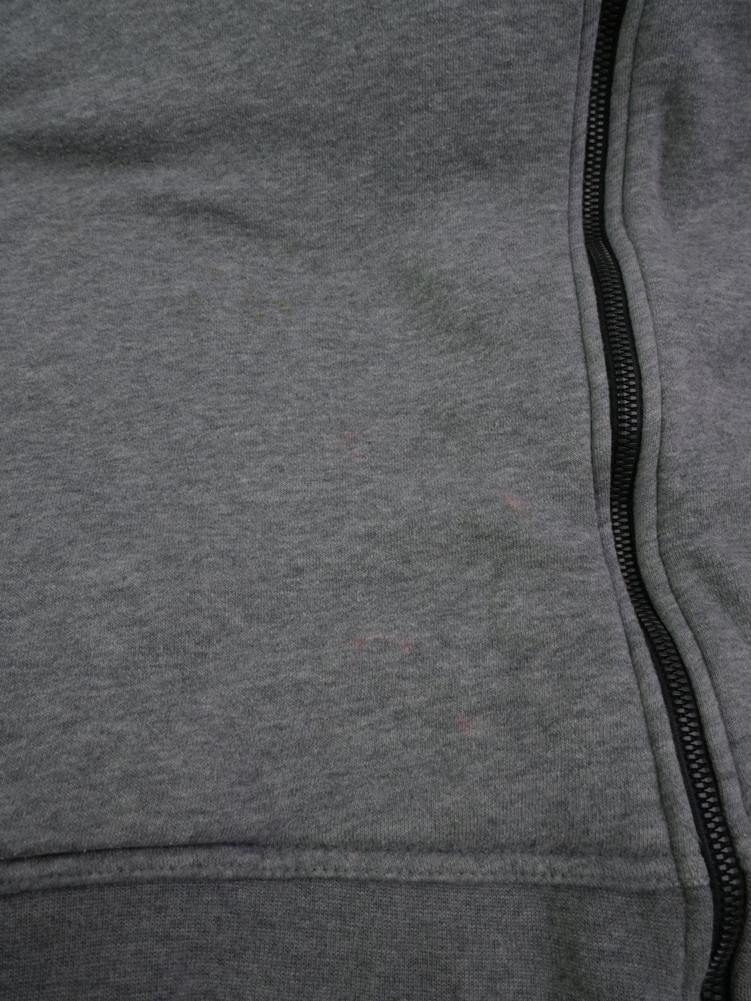 nike embroidered Logo basic grey Jacke - Peeces
