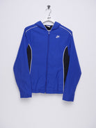 Nike embroidered Logo blue Track Jacke - Peeces