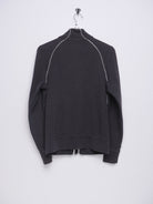 Nike embroidered Logo dark grey Zip Sweater - Peeces