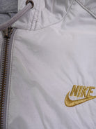 Nike embroidered Logo silver Track Jacke - Peeces