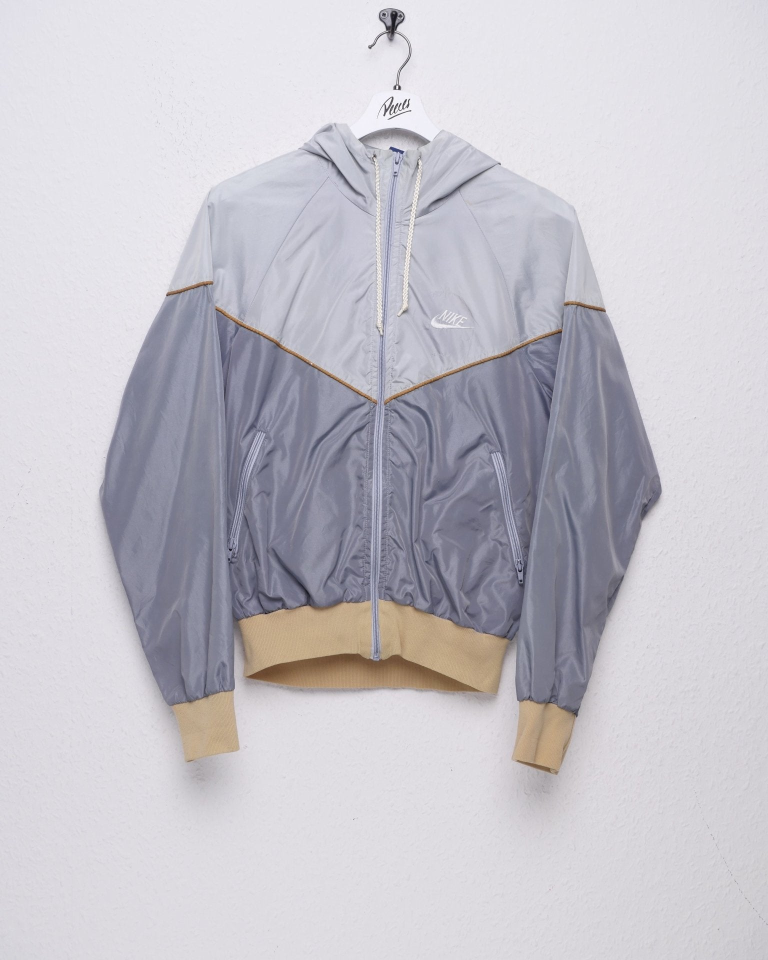 Nike embroidered Logo two toned Track Jacket - Peeces