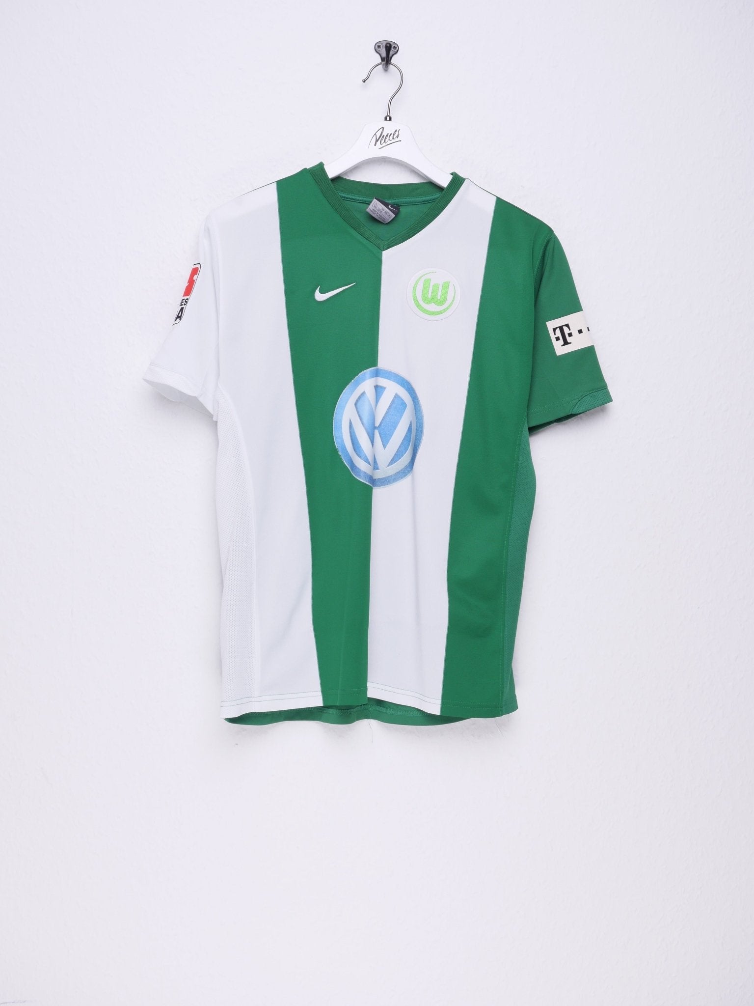 nike embroidered Logo 'Wolfsburg' Bundesliga Soccer Jersey Shirt - Peeces