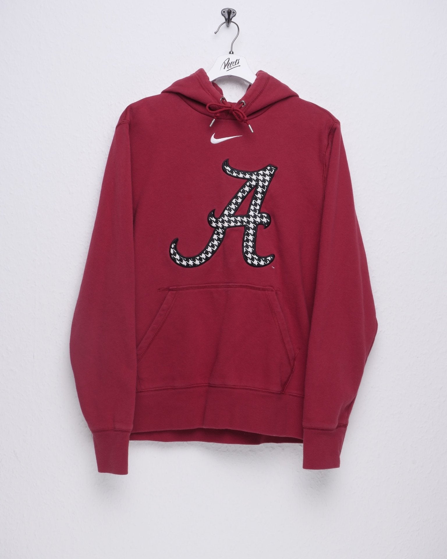 Nike embroidered Middle Swoosh red Hoodie - Peeces