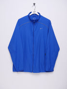 Nike embroidered Swoosh basic blue Track Jacke - Peeces