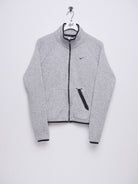 Nike embroidered Swoosh grey Full Zip Sweater - Peeces