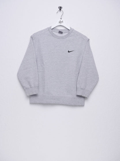nike embroidered Swoosh grey Sweater - Peeces