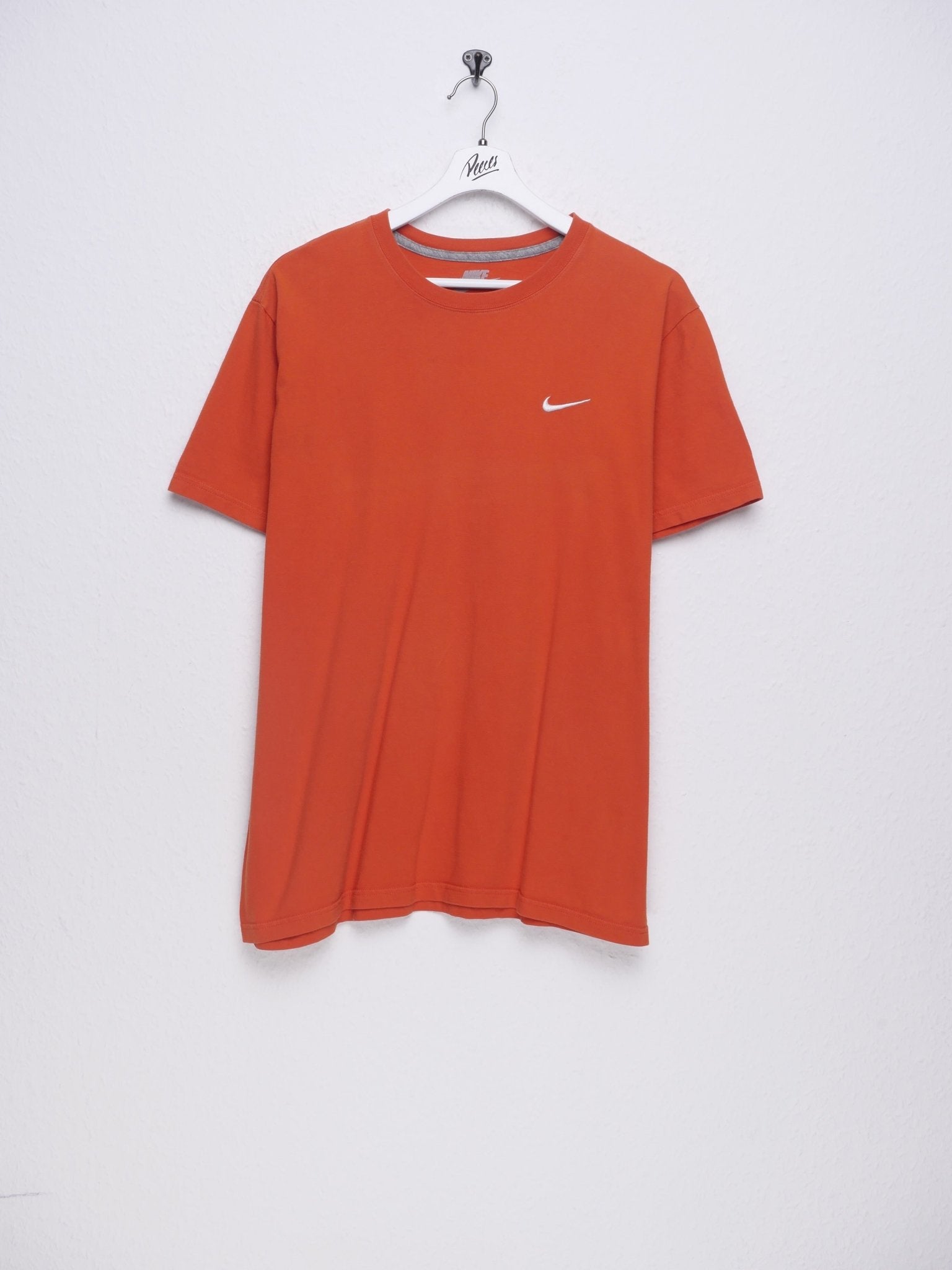 Nike embroidered Swoosh orange Shirt - Peeces
