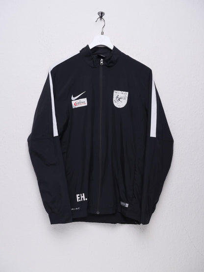 Nike embroidered Swoosh Soccer two toned Track Jacket - Peeces
