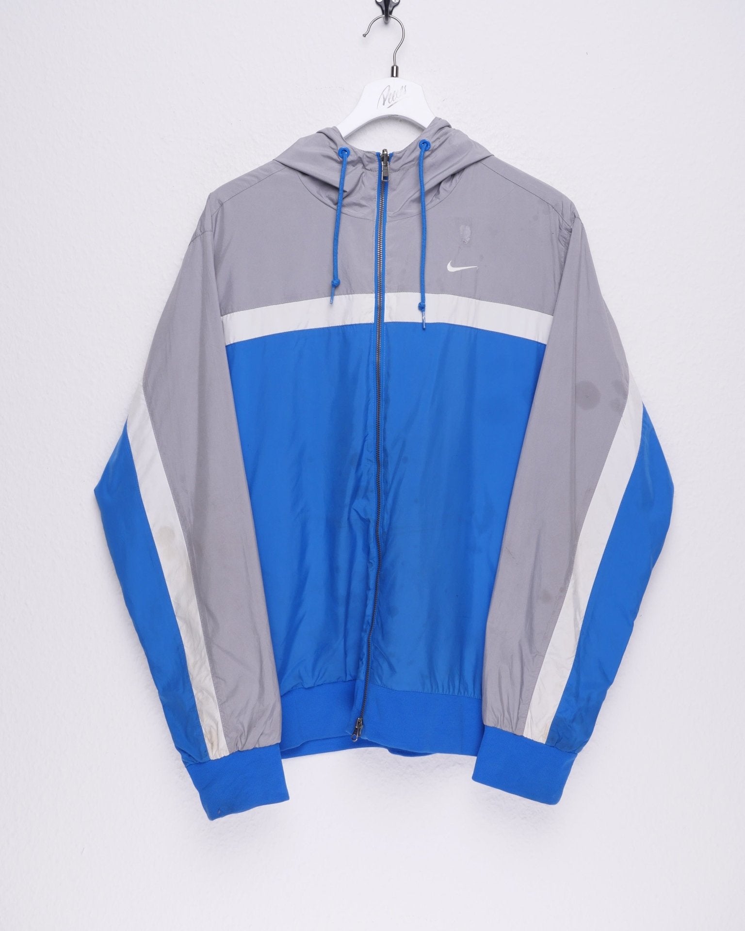 Nike embroidered Swoosh three toned Track Jacket - Peeces