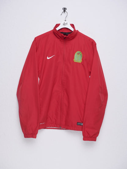 nike Myerscough College embroidered Swoosh red Track Jacket - Peeces