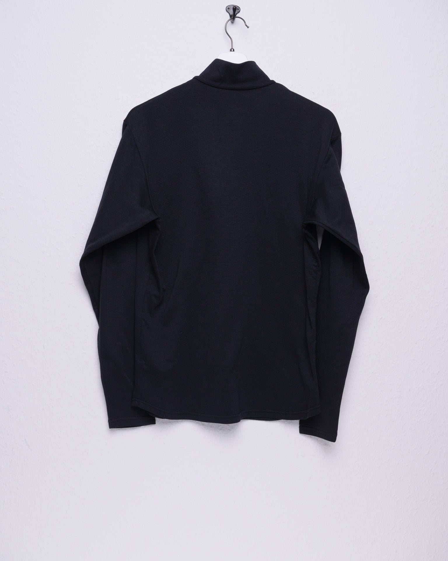 nike printed Swoosh black Half Zip Sweater - Peeces