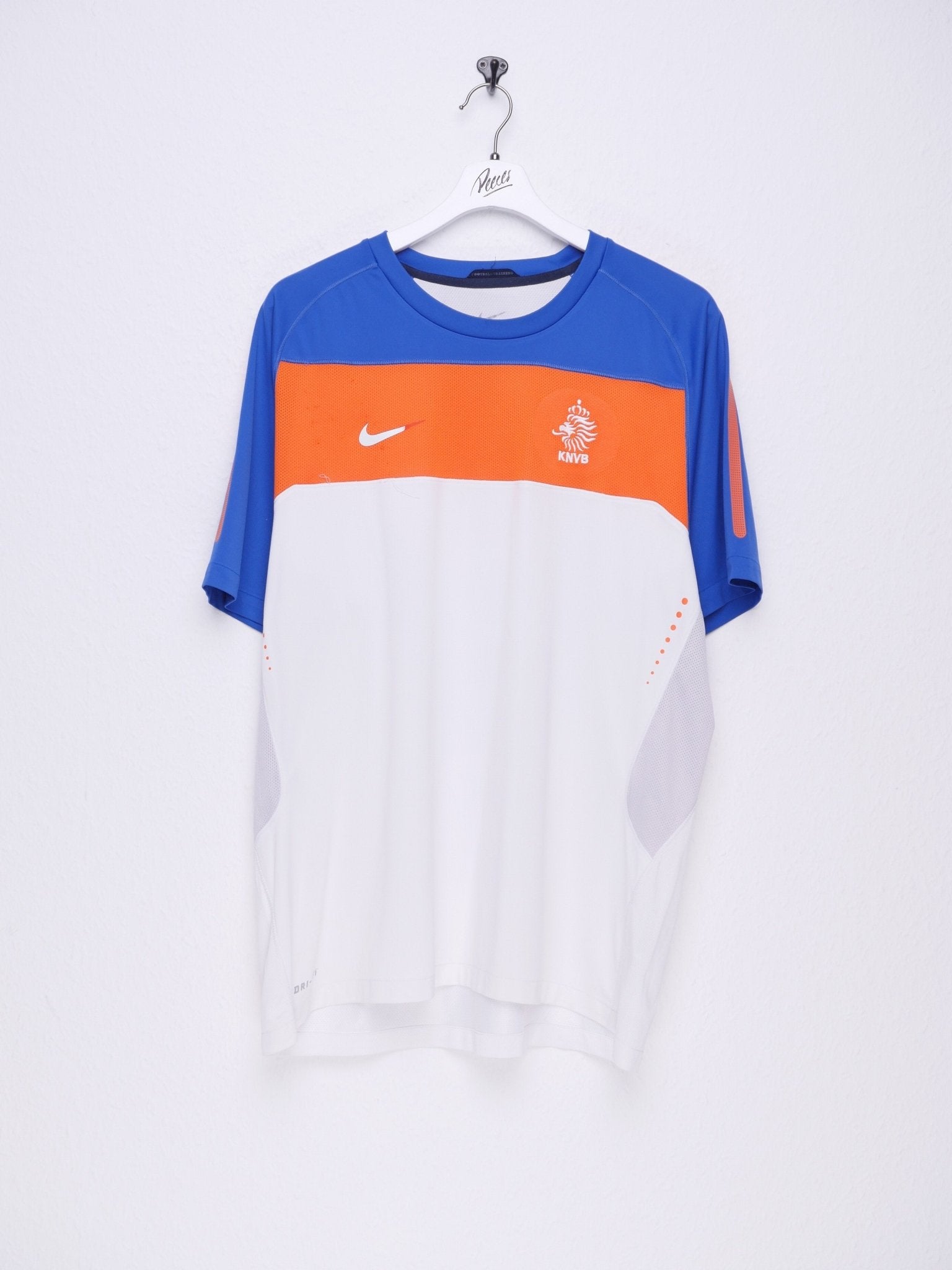 nike printed Swoosh 'KNVB' three toned Jersey Shirt - Peeces