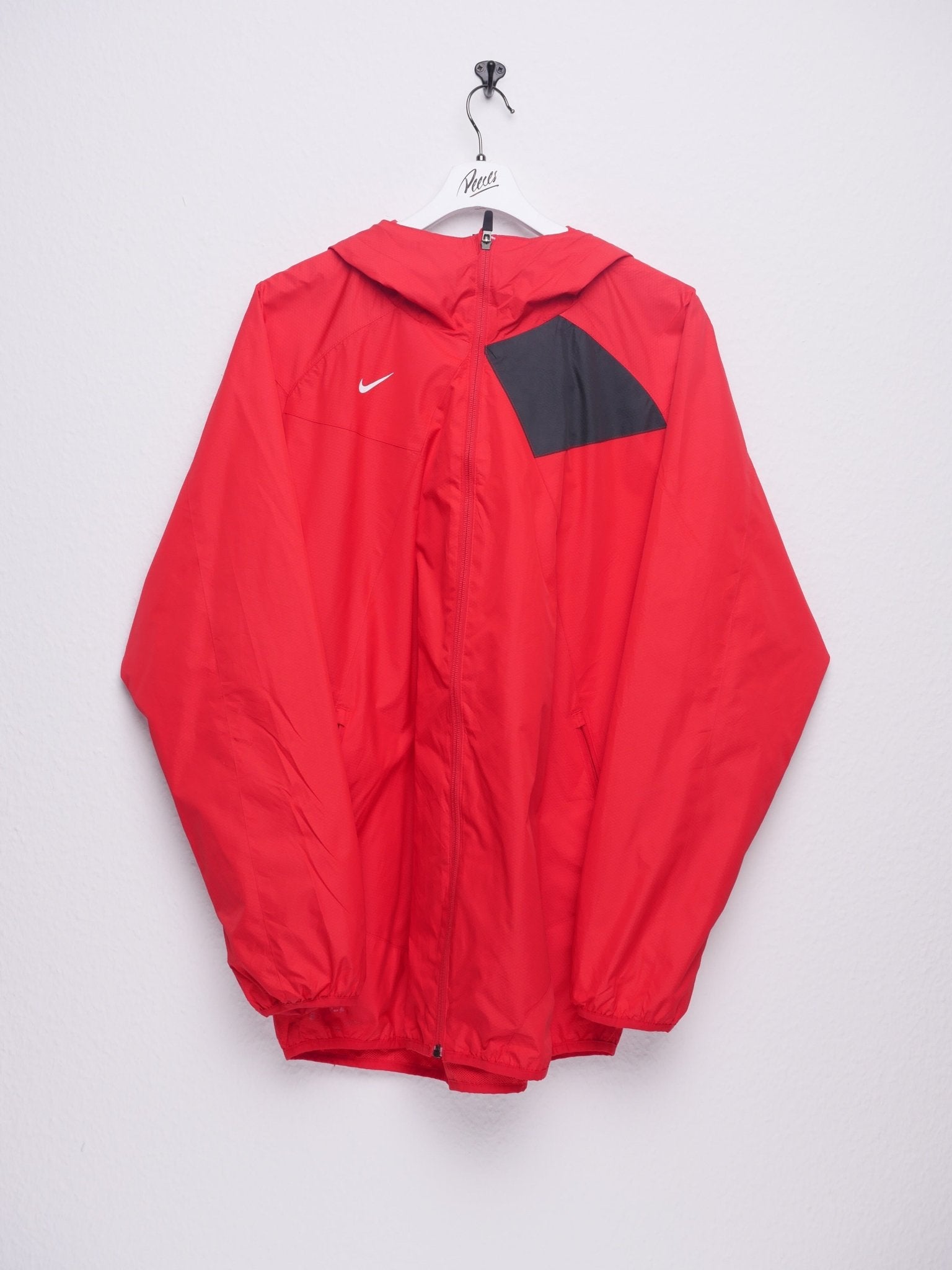 nike printed Swoosh red Track Jacket - Peeces