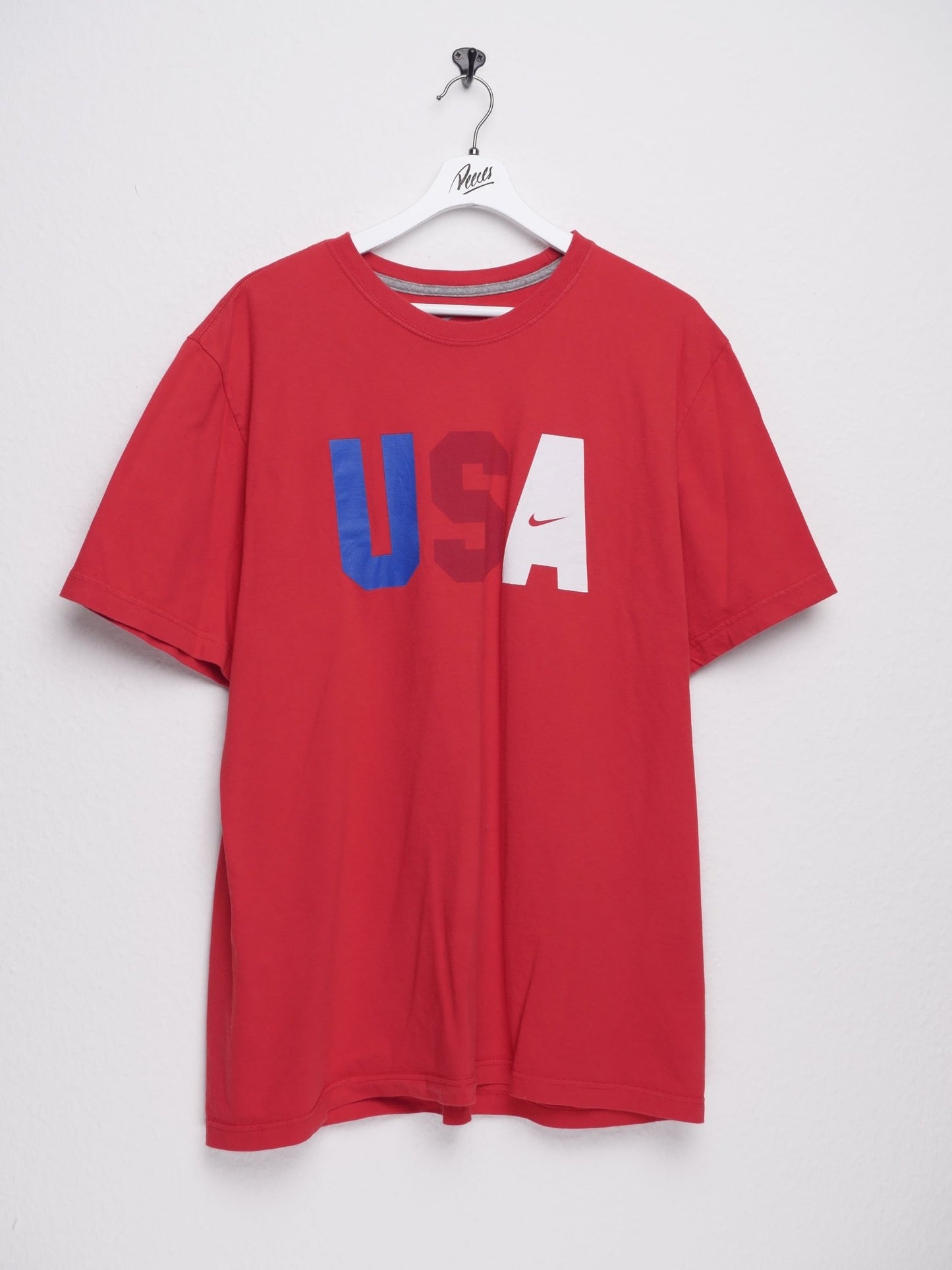 nike printed Swoosh 'USA' red Shirt - Peeces