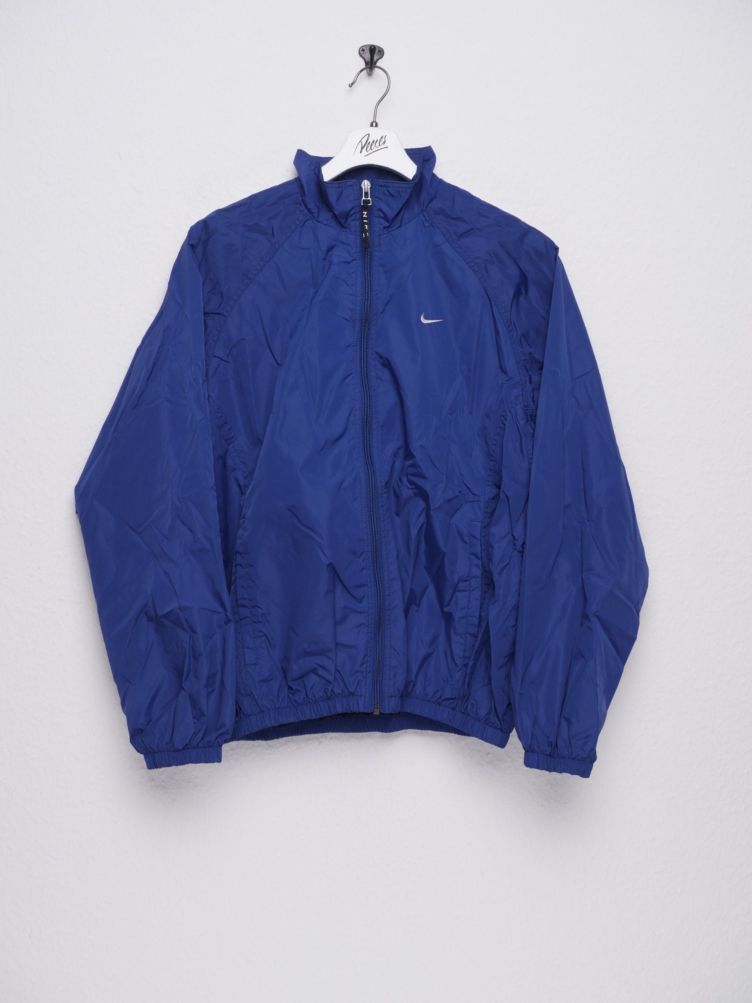 nike Red Tag embroidered Swoosh navy Track Jacket - Peeces