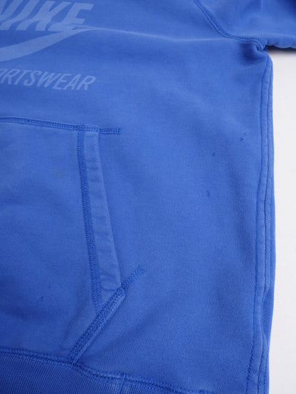 Nike Sportswear printed Big Logo washed blue Hoodie - Peeces
