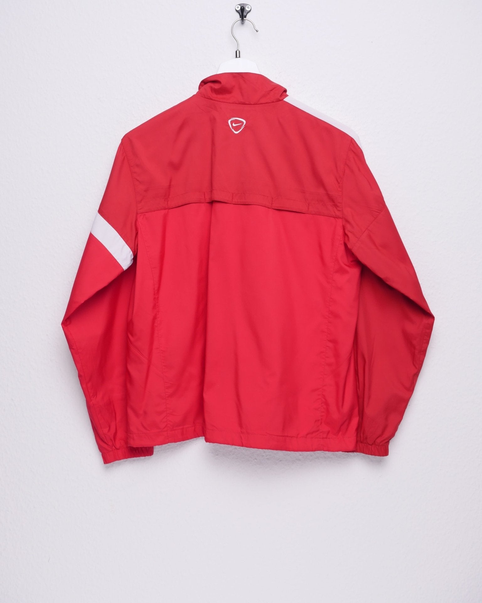 Nike Urano embroidered Logo red Track Jacket - Peeces