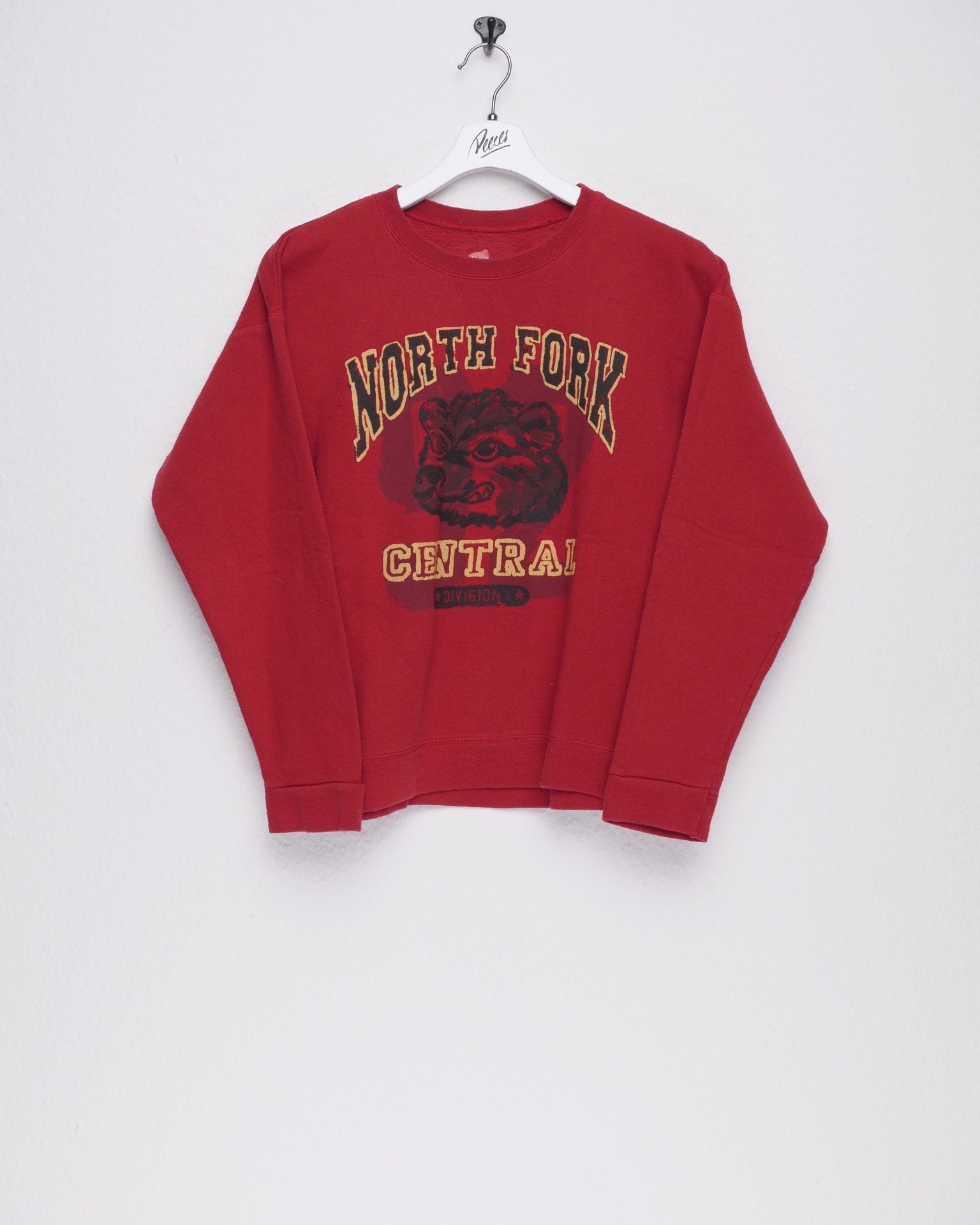North Fork Central Division 1 printed Logo red Sweater - Peeces