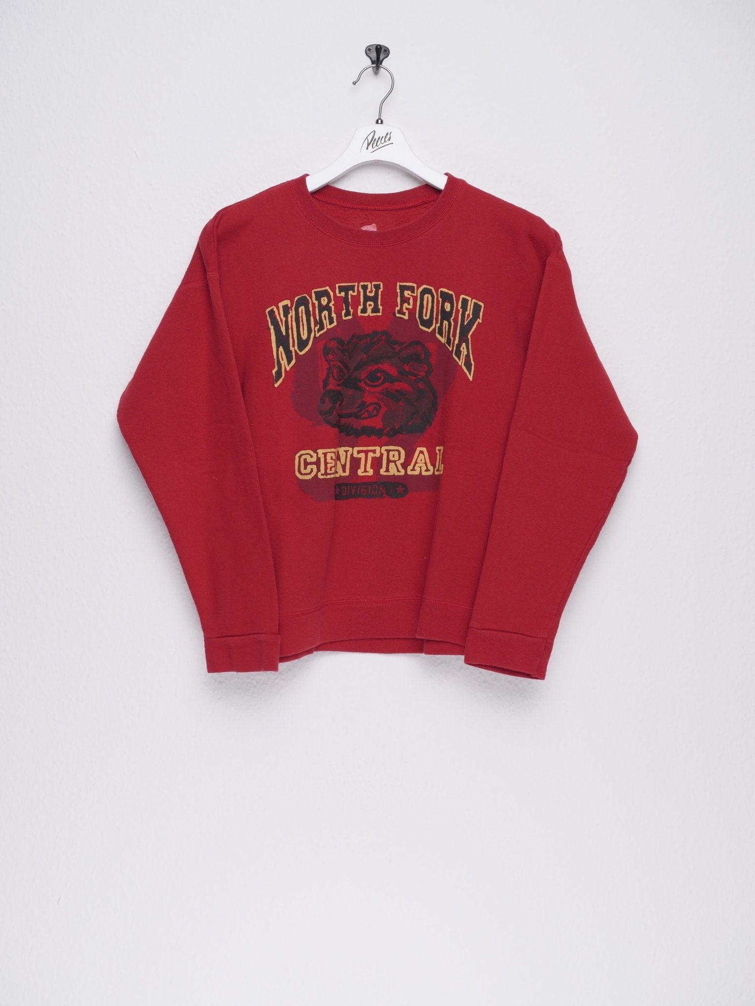 North Fork Central Division 1 printed Logo red Sweater - Peeces