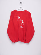 'North Hanover Mall' printed Graphic red Sweater - Peeces