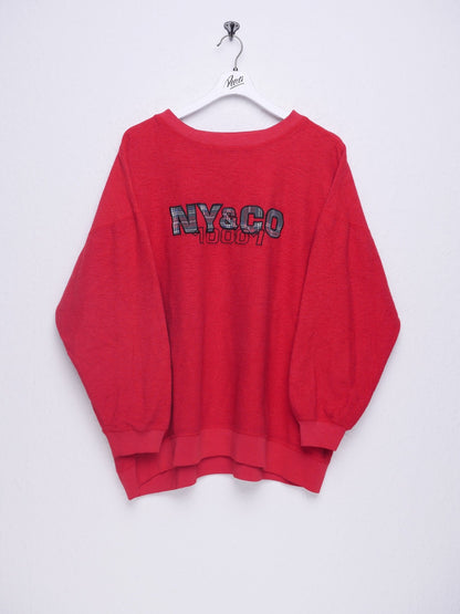 NY & CO 10001 embroidered Spellout red Sweater - Peeces