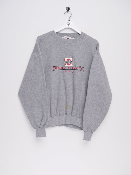 Ohio State Buckeyes embroidered Graphic grey Sweater - Peeces