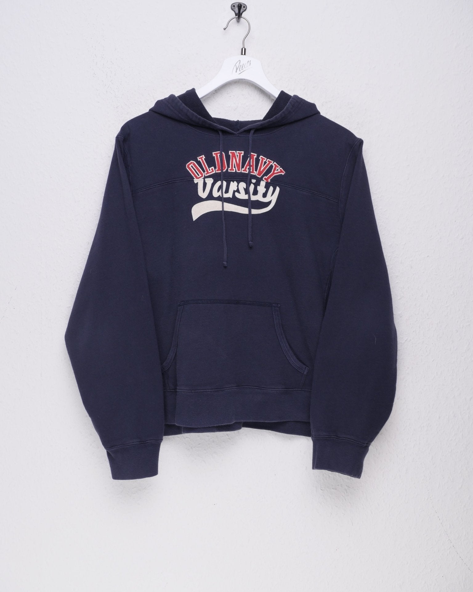 Old Navy embroidered Spellout Vintage navy Hoodie - Peeces