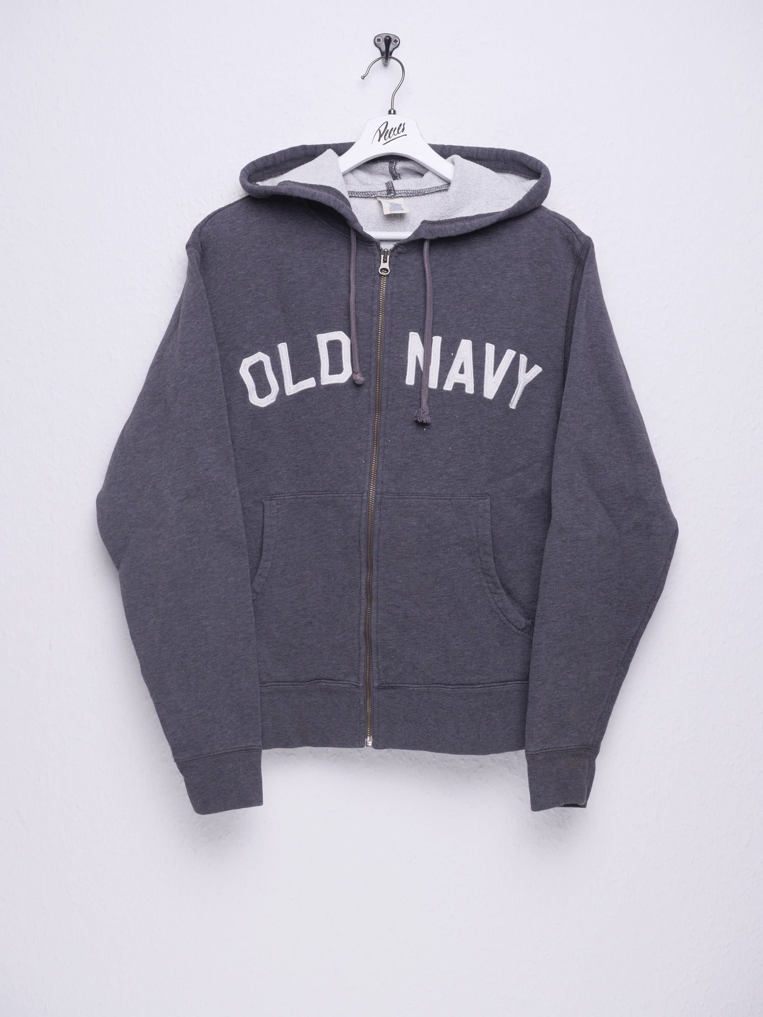 Old Navy embroidered Spellout Vintage Zip Hoodie - Peeces