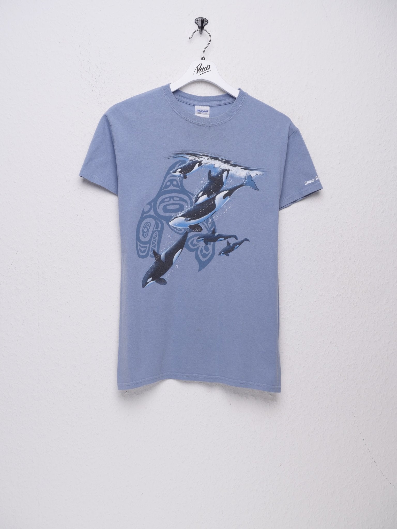 Orca printed Graphic blue Shirt - Peeces
