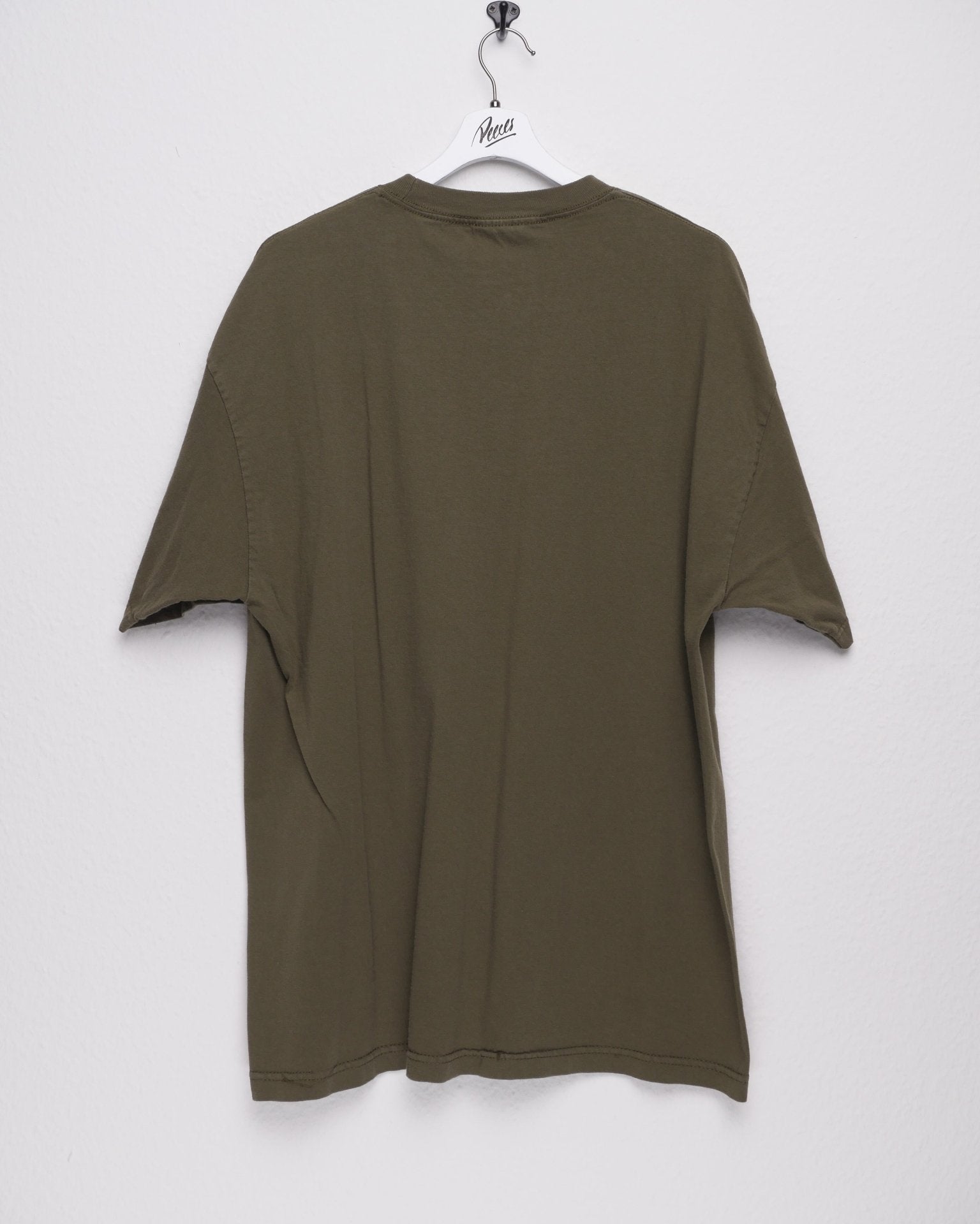'Oscar the Crouch' printed Graphic olive Shirt - Peeces