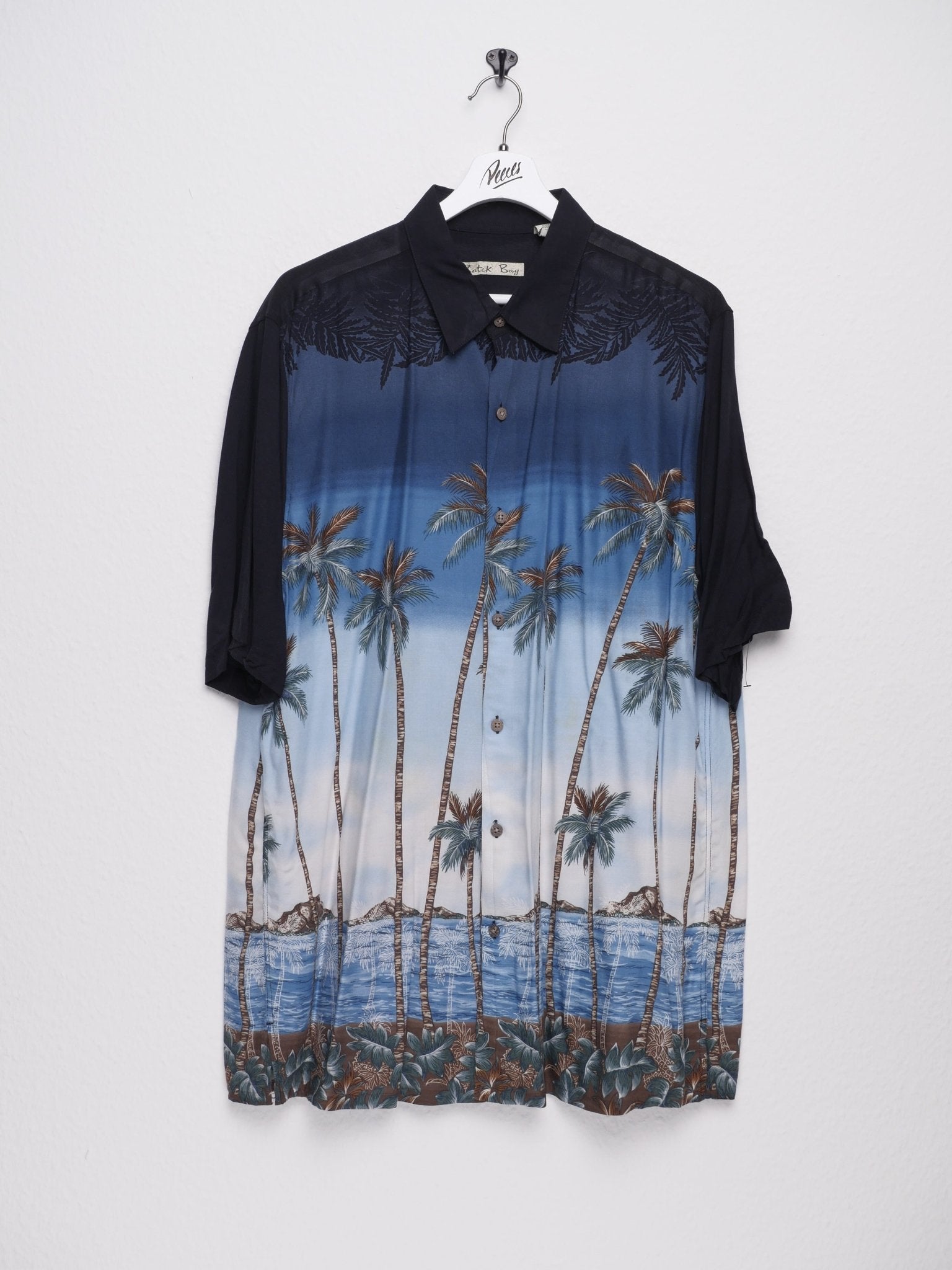 'Palms' printed Graphic multicolored S/S Hemd - Peeces