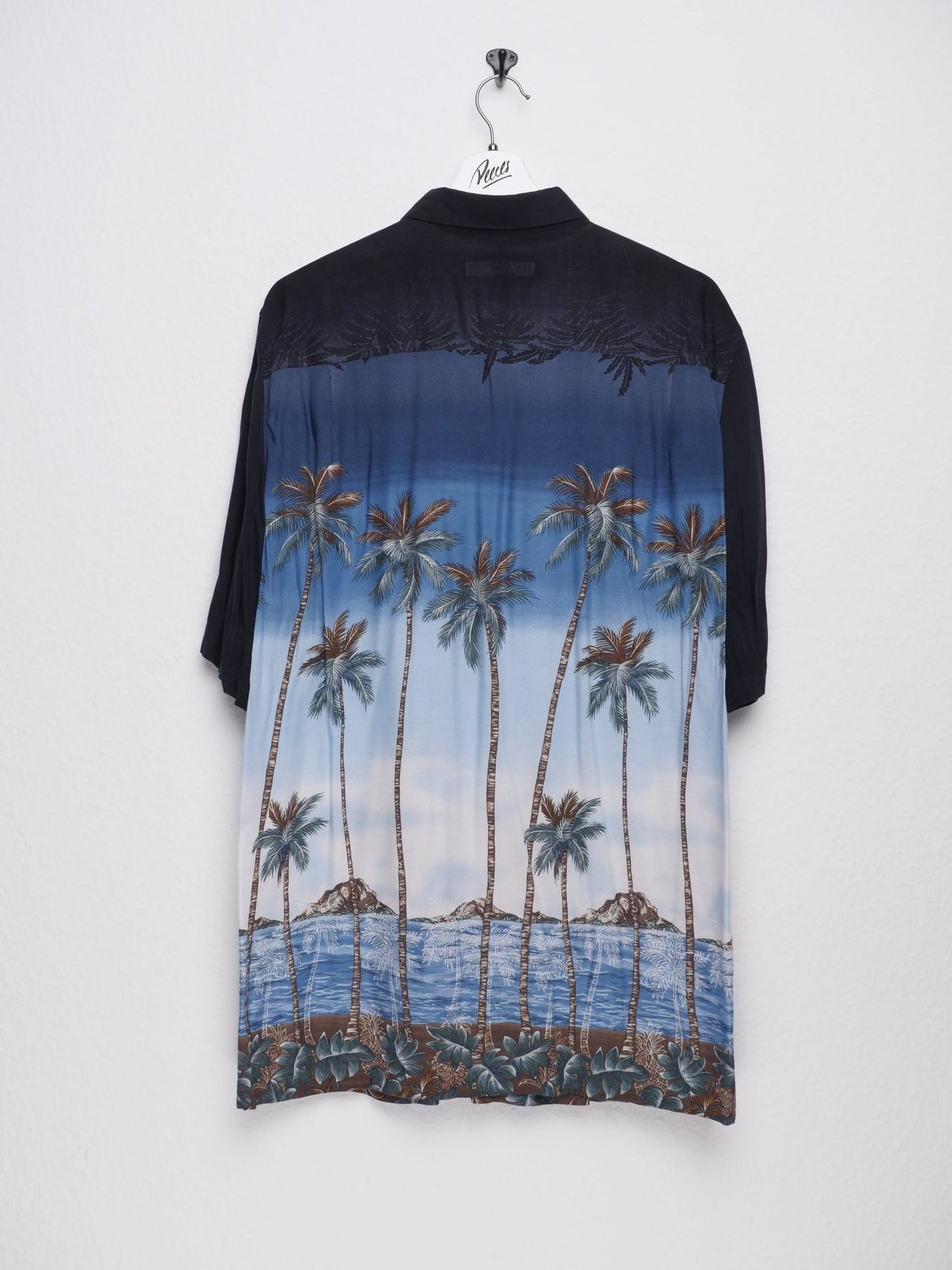 'Palms' printed Graphic multicolored S/S Hemd - Peeces