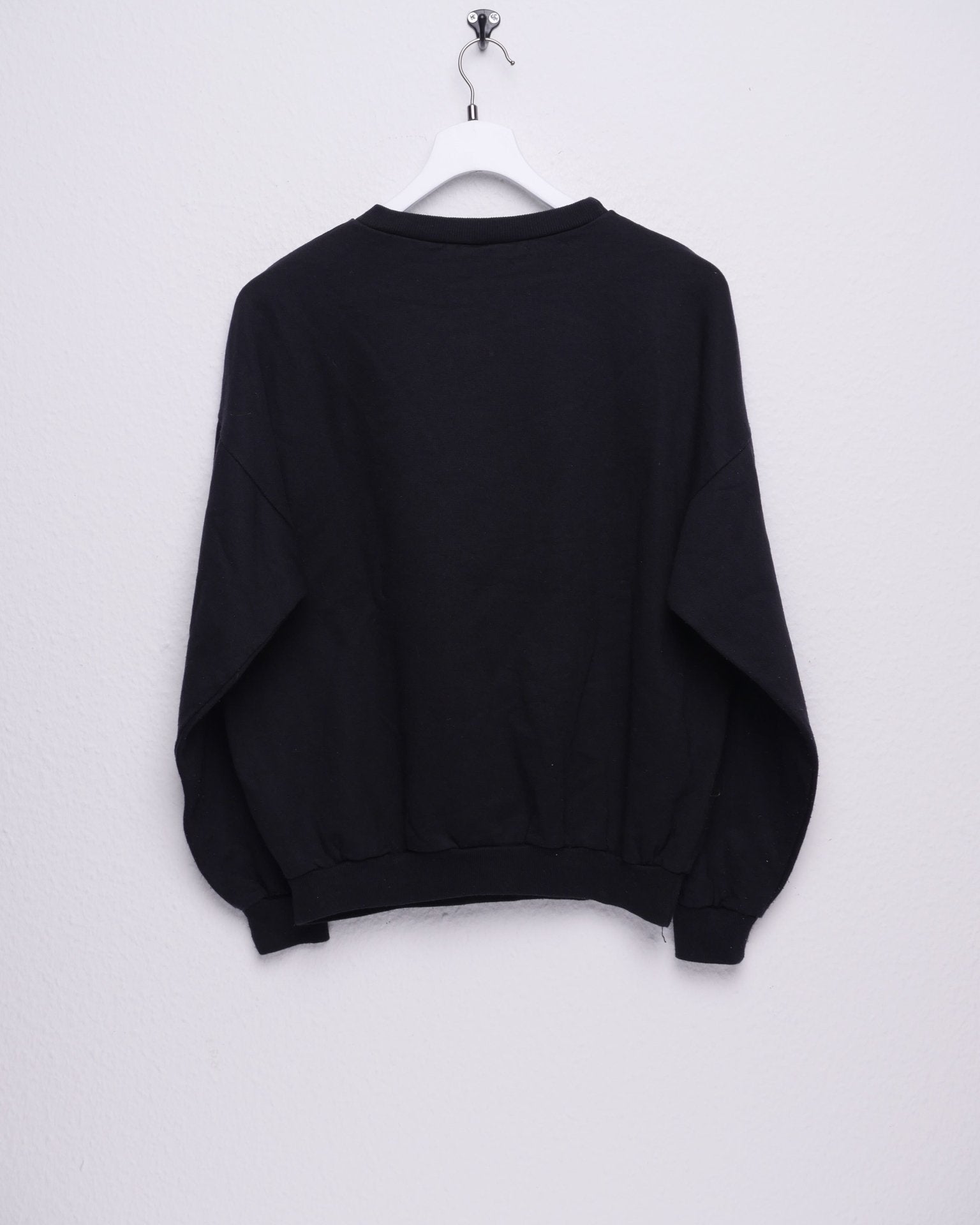 'Paris Paris' printed Spellout black Sweater - Peeces