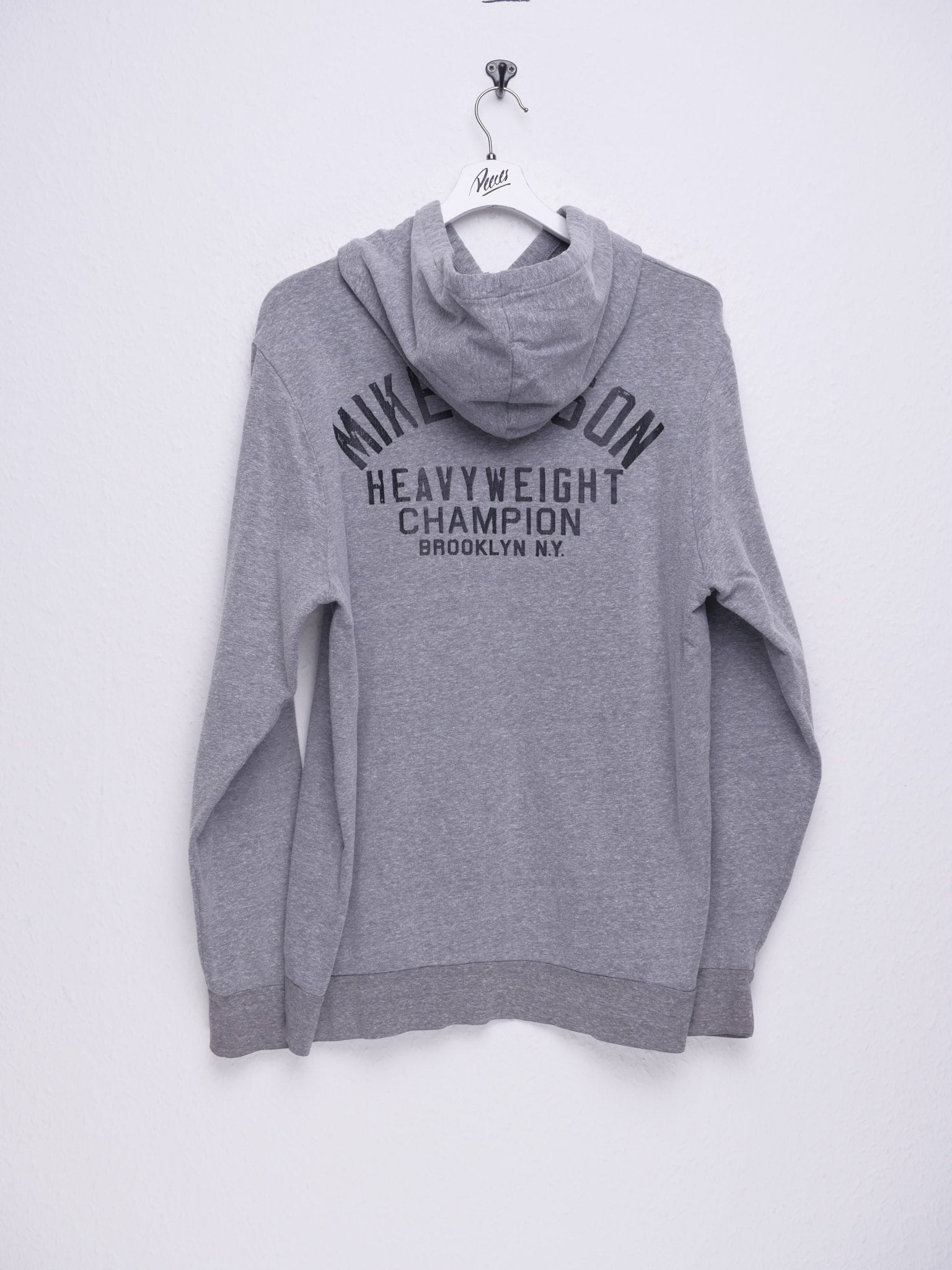 patched Logo grey Hoodie - Peeces