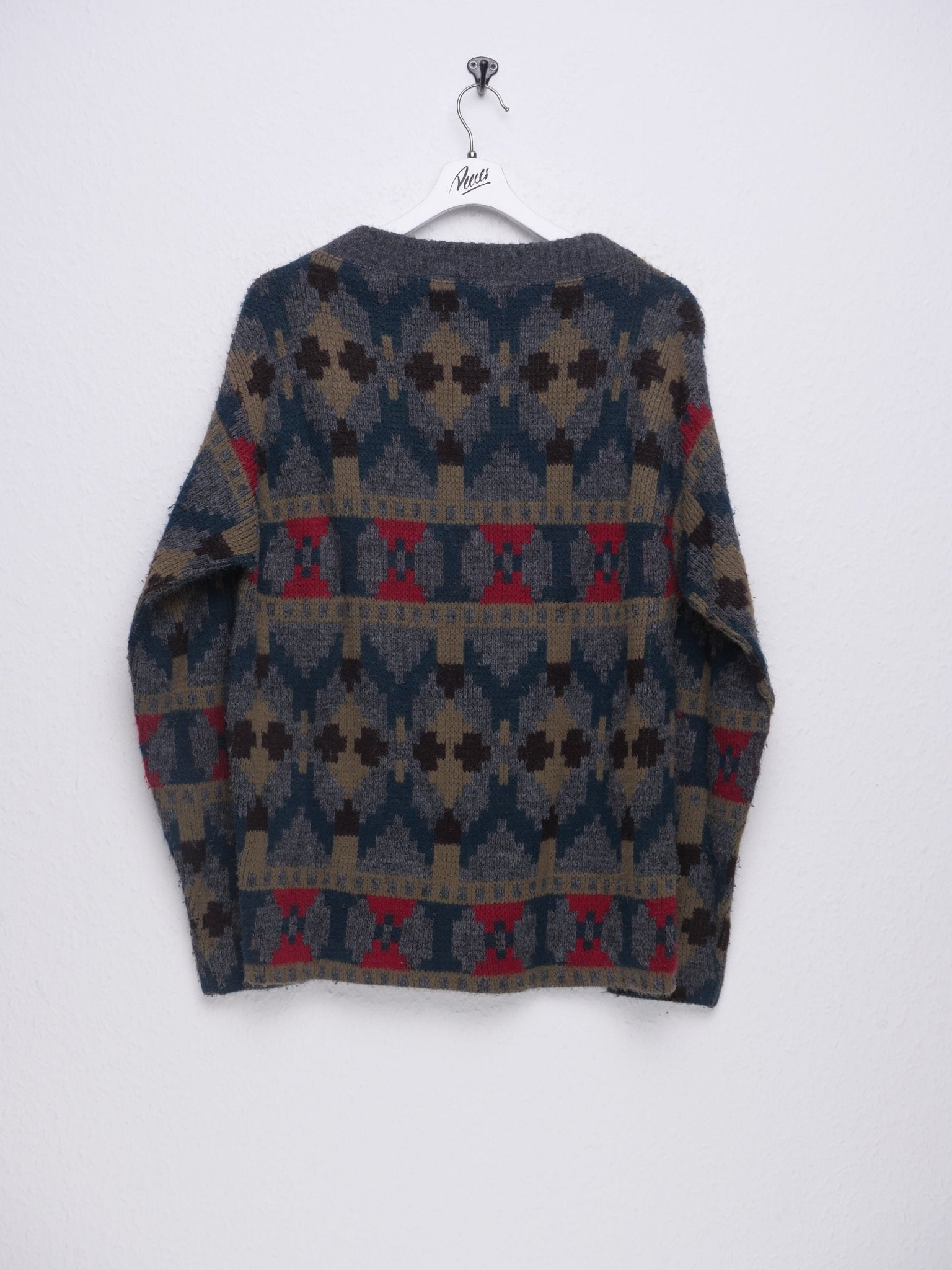 patterned Knit Sweater - Peeces