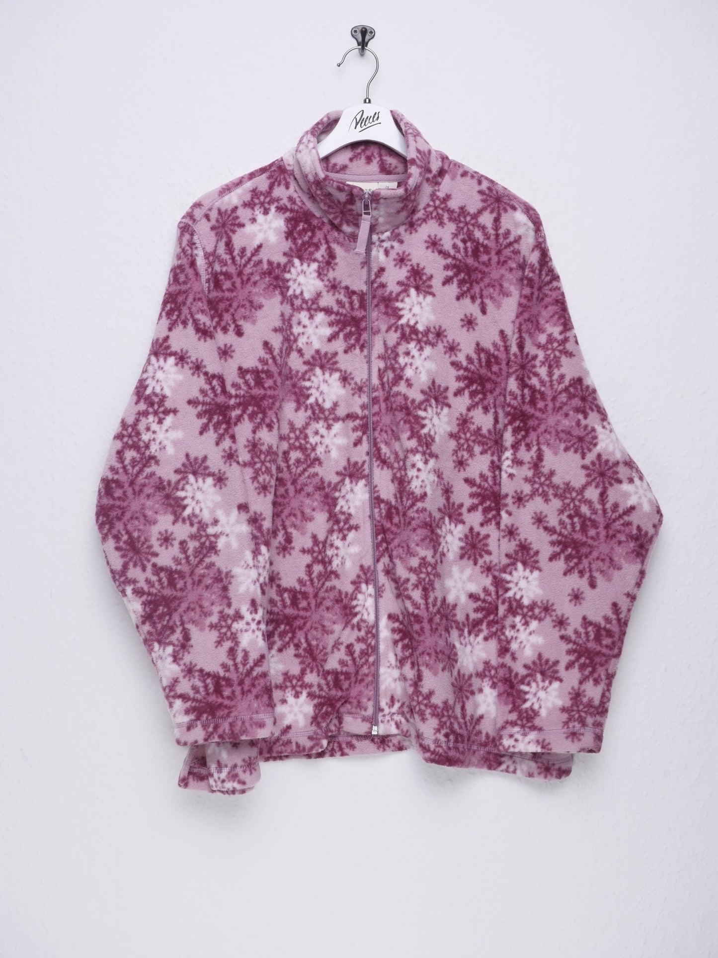 patterned pink wool Jacke - Peeces