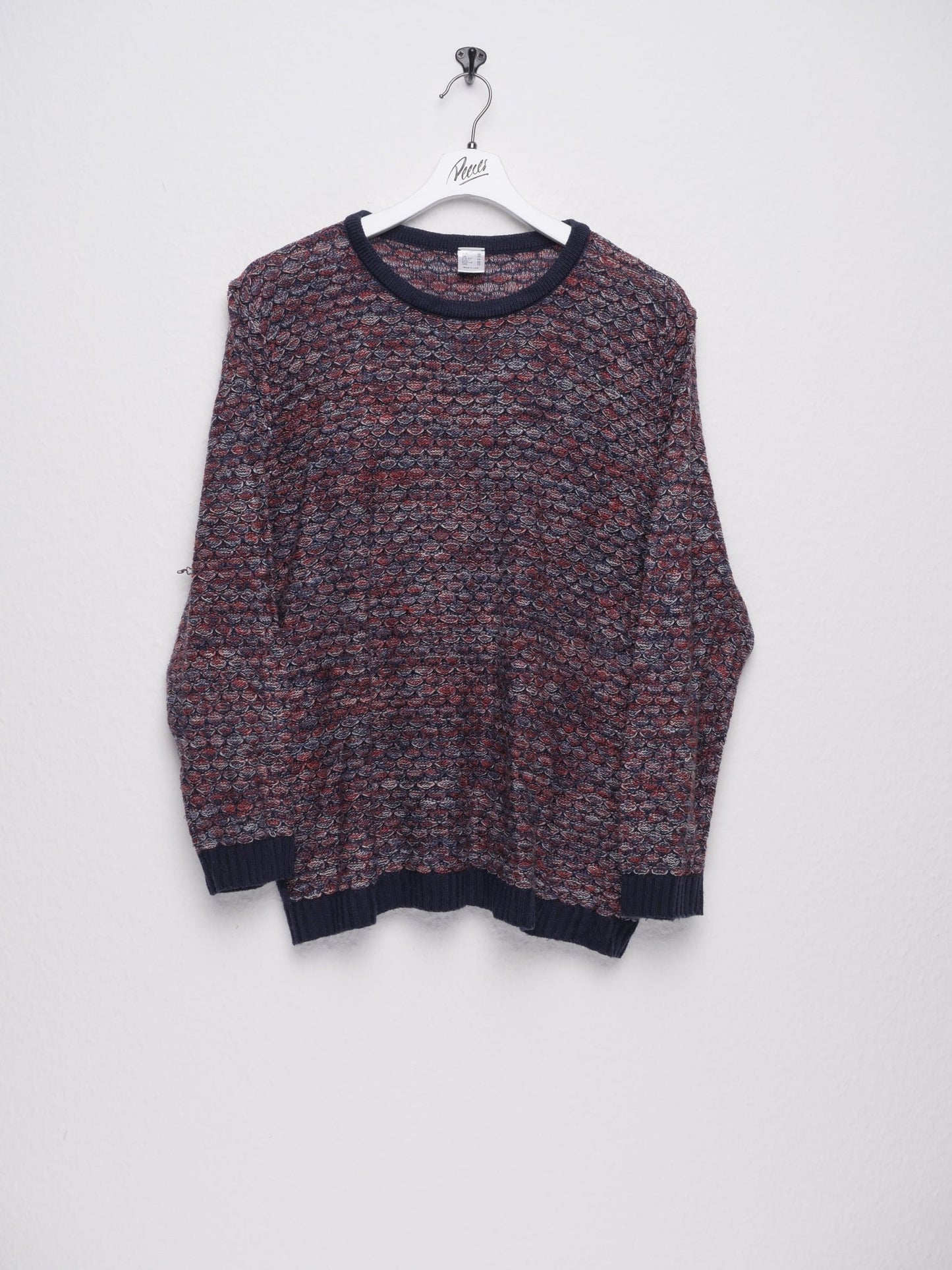patterned Vintage Knit Sweater - Peeces