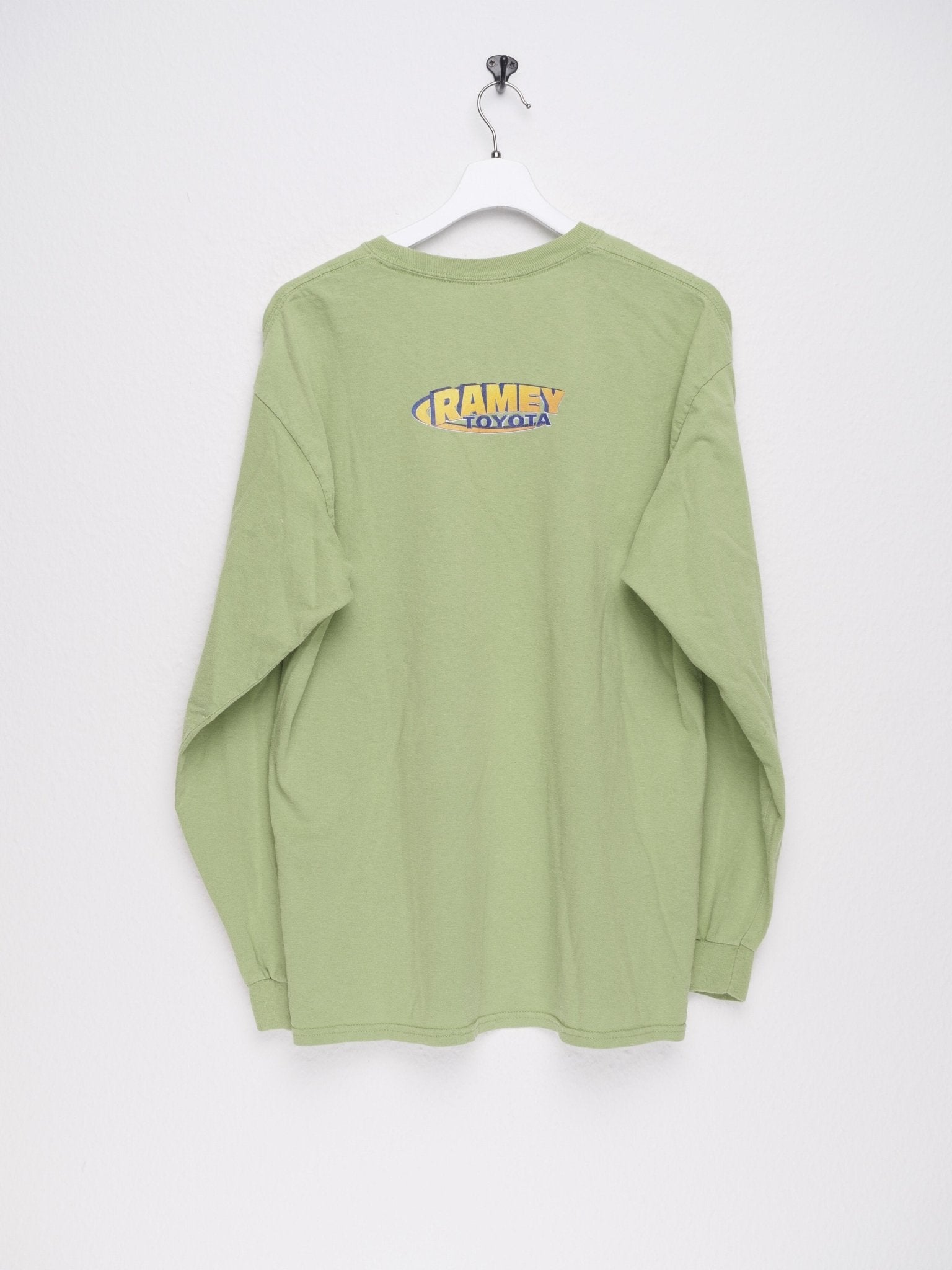 'PMCCC' printed Graphic green L/S Shirt - Peeces