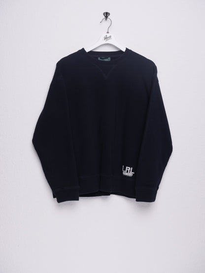 polo patched Logo navy Sweater - Peeces