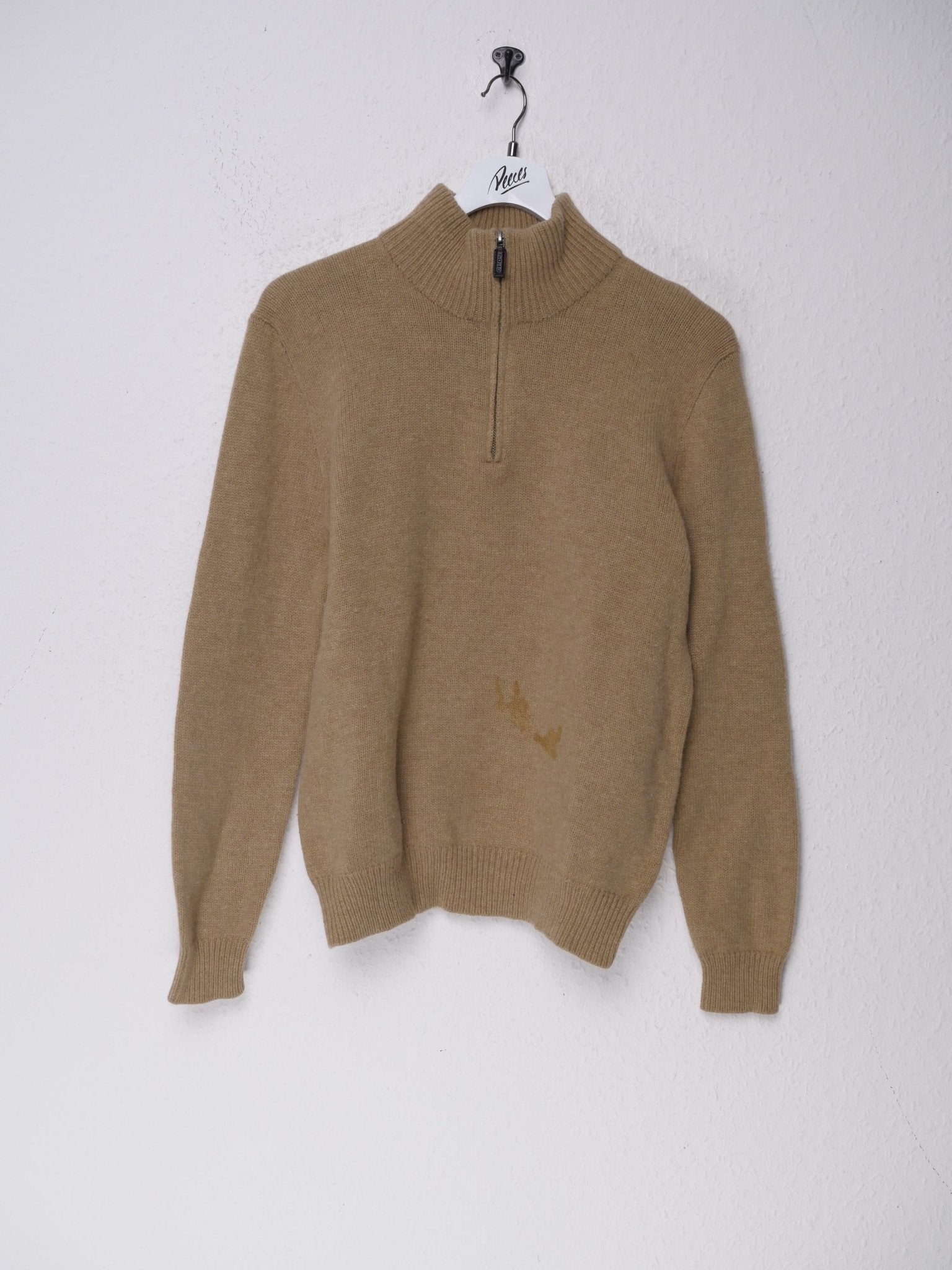 Polo Ralph Lauren basic wool brown Half Zip Sweater - Peeces
