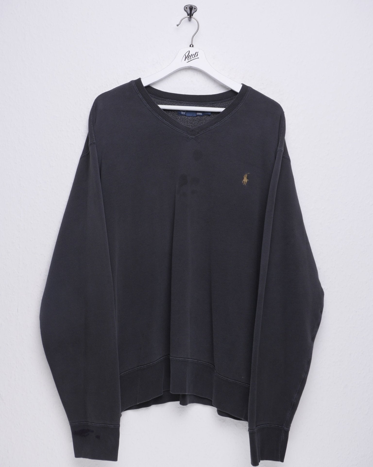 Polo Ralph Lauren embroidered beige Logo black Sweater - Peeces