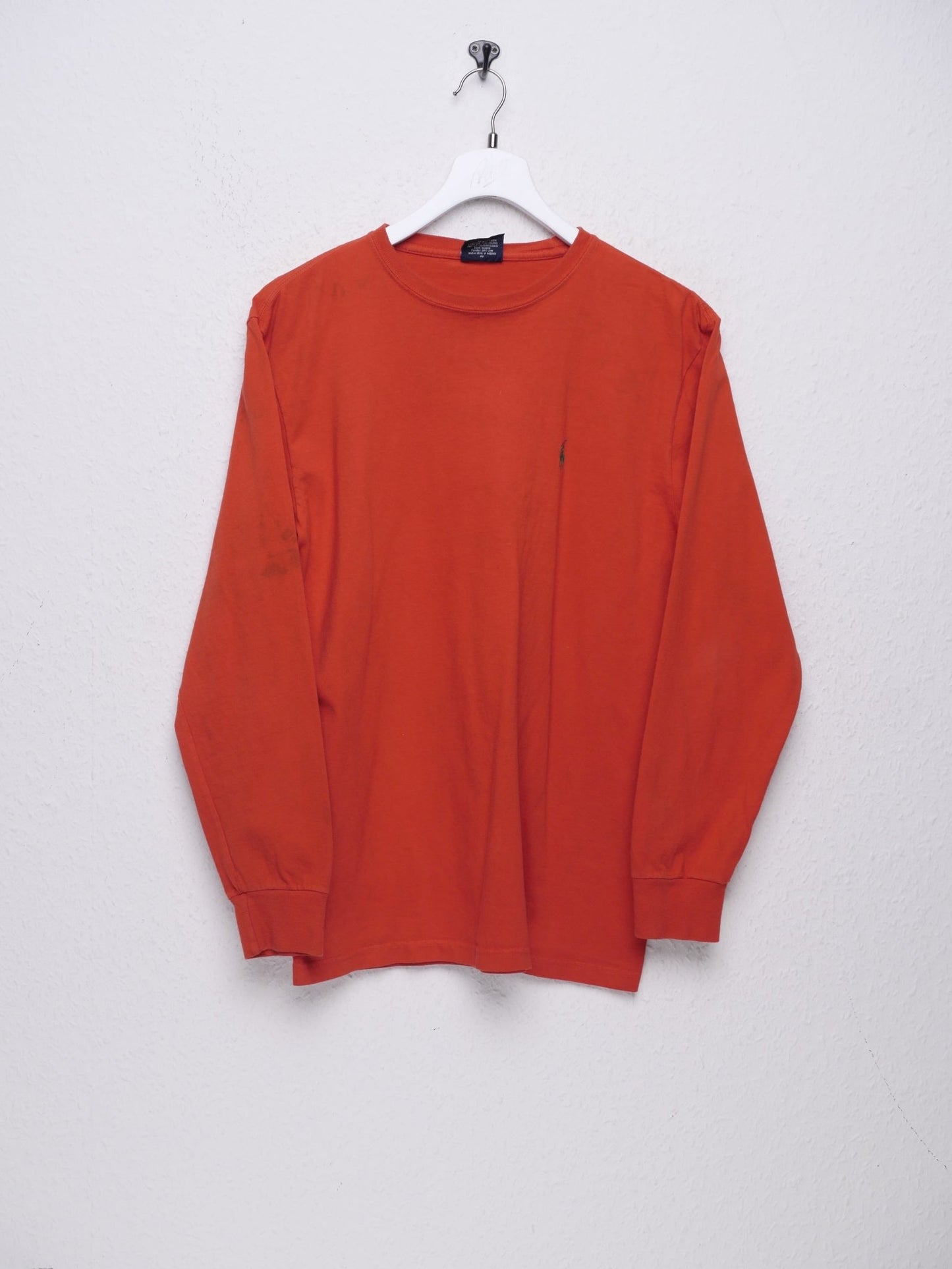 Polo Ralph Lauren embroidered Logo orange L/S Shirt - Peeces