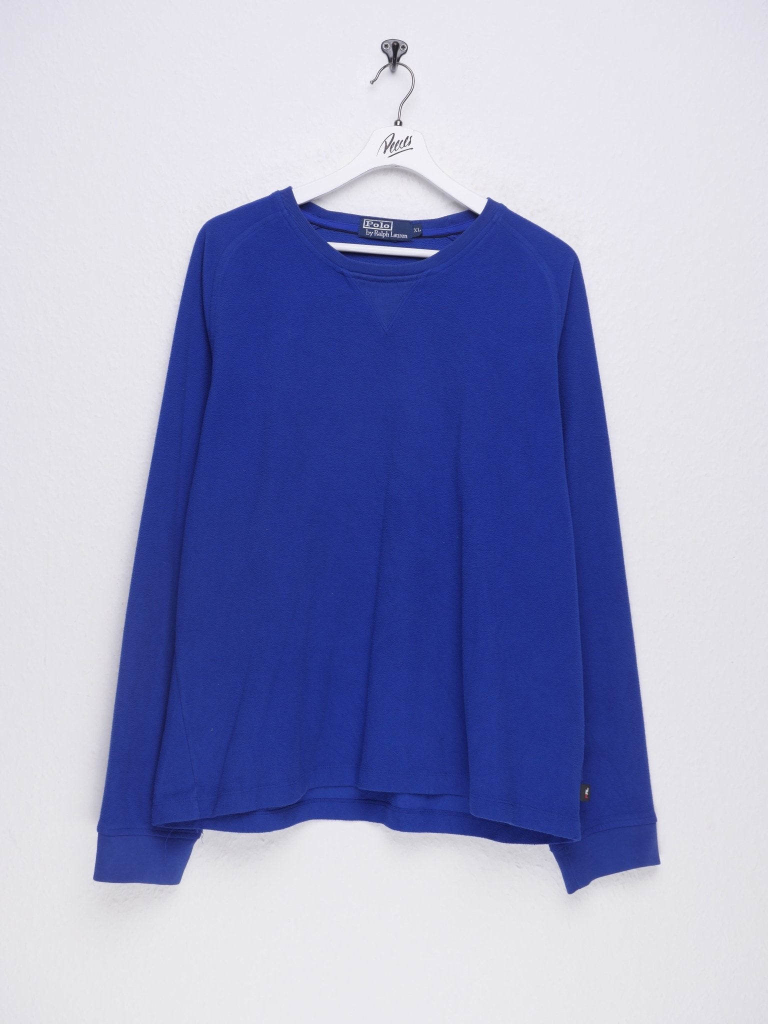 Polo Ralph Lauren plain blue Vintage fleece Sweater - Peeces