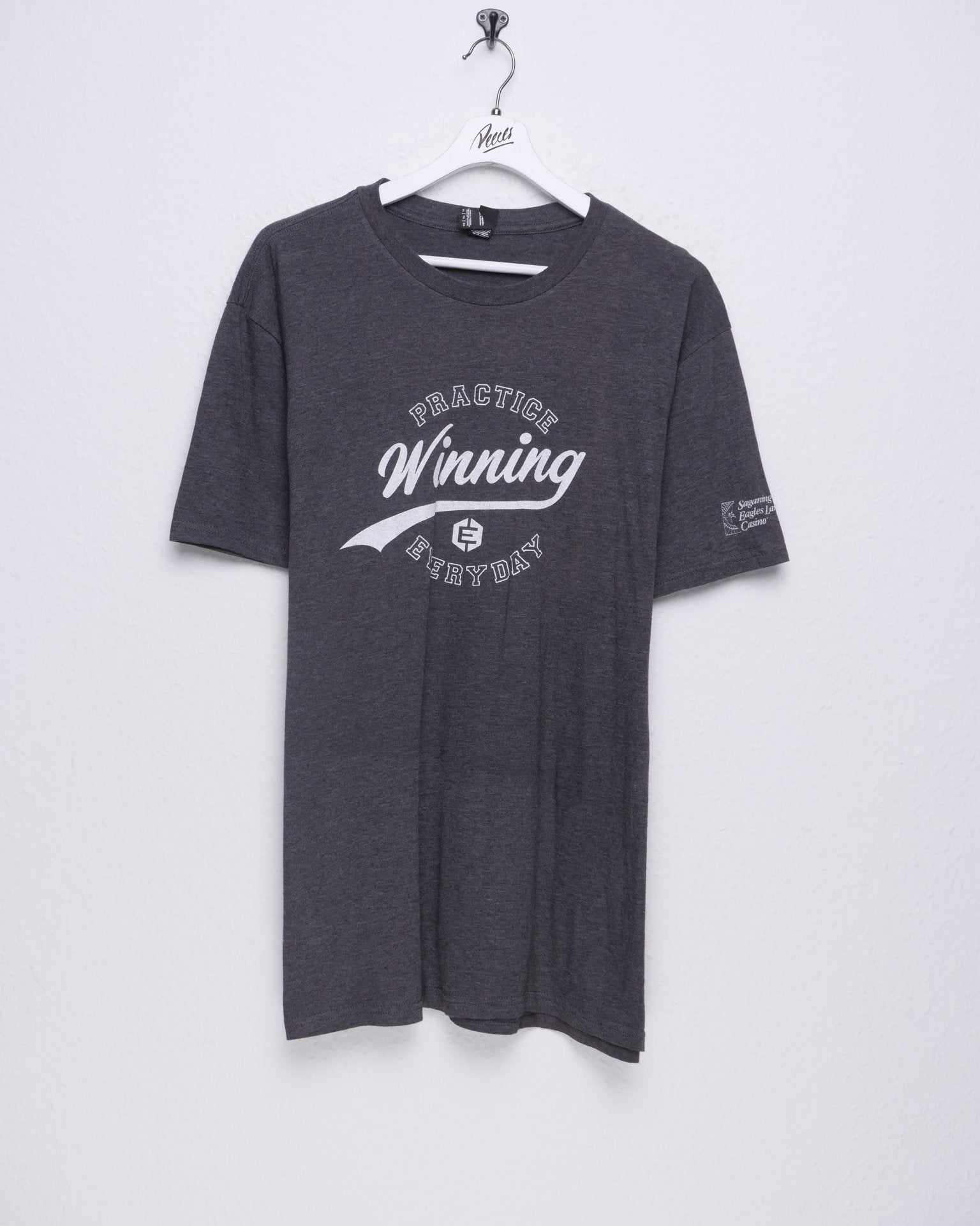 Practice Winning Everyday printed Spellout Shirt - Peeces