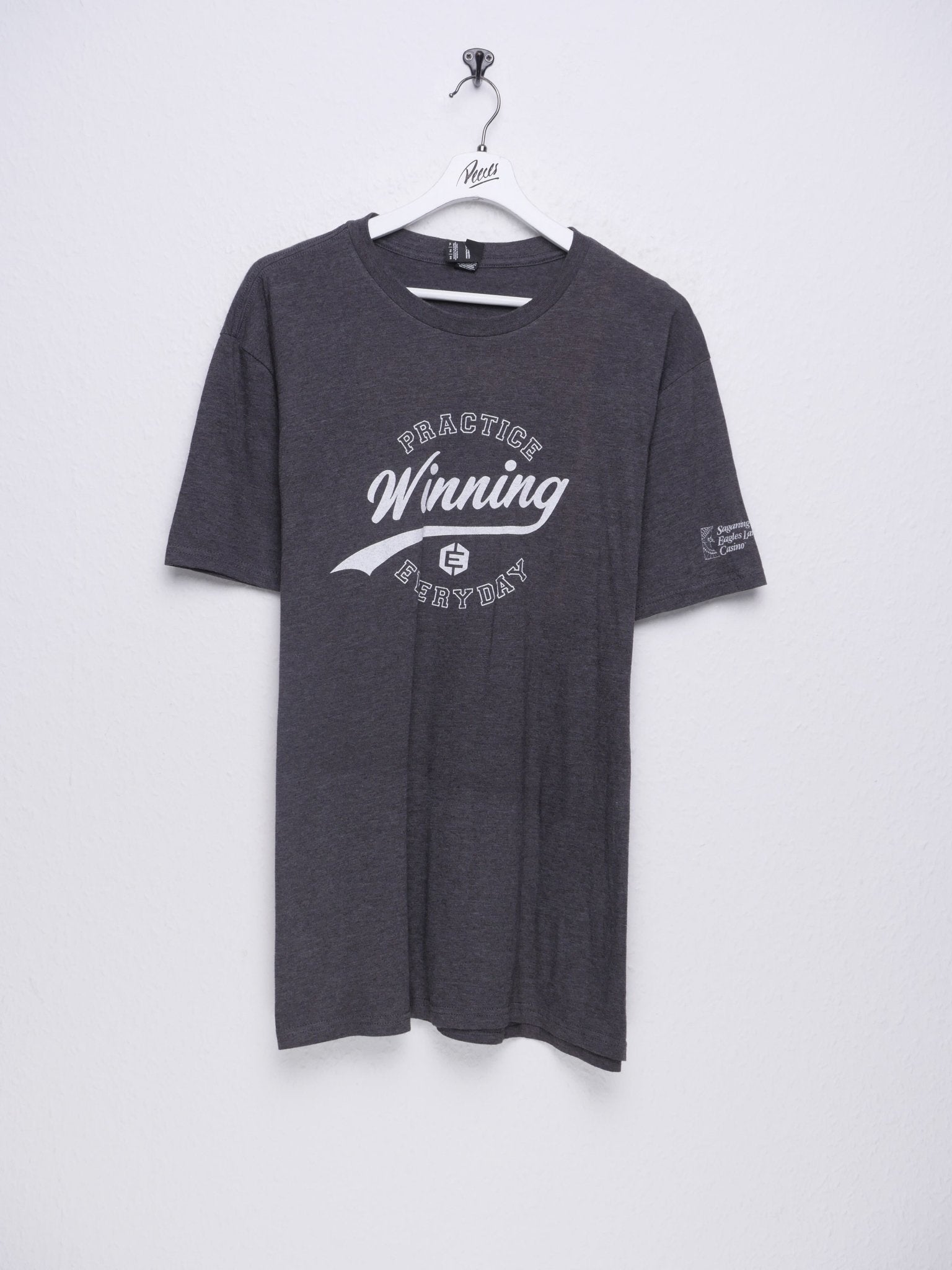Practice Winning Everyday printed Spellout Shirt - Peeces